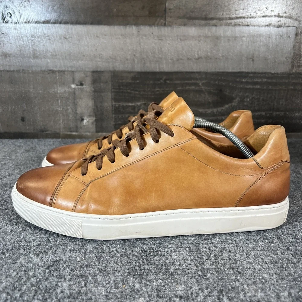 Magnanni Cuervo II Leather Sneakers Cuero Men's US 14 Reg Price $395
